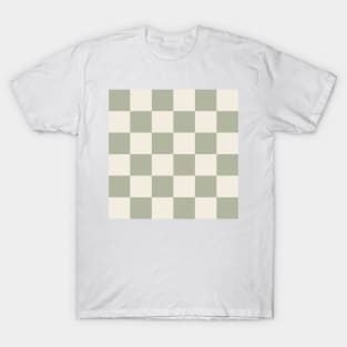 Checkered (sage and cream) T-Shirt